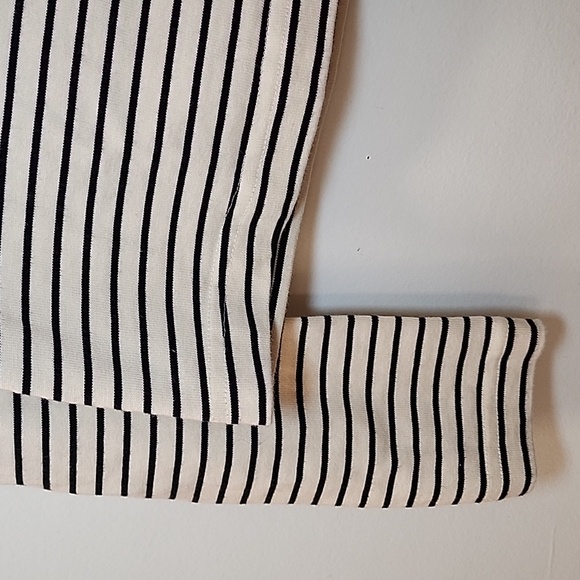 COS 100% Cotton Striped Long Sleeve Heavyweight T Shirt Size Small - Picture 10 of 16